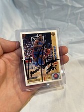 SIGNED 1991-92 Upper Deck Basketball Card #132 Vinnie Johnson Detroit Pistons