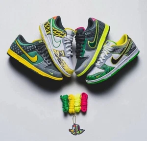 NIKE WHAT THE DUCK DUNK OREGON HOME AWAY DIVISION ST SIZE 9 FULL SET IN HAND  - Picture 1 of 12
