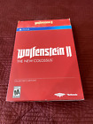 WOLFENSTEIN II NEW COLOSSUS Collectors Ed (PlayStation 4) SteelBook + Action Fig