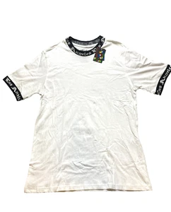 Eighty Eight Brand Shirt Adult Large White Ringer Los Angeles Grunge Mens NWT - Picture 1 of 10