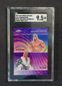 2023 Leaf ELE-12 Hulk Hogan Ric Flair Purple Wave # /15 SGC 9.5 - Picture 1 of 2
