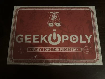 GEEKOPOLY Monopoly Board Game for Geeks “Play Long and Prosper” BRAND NEW - Image 1 of 3