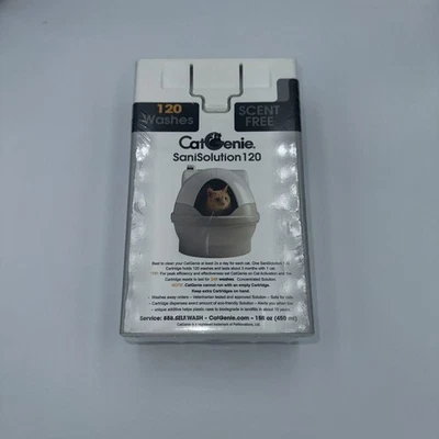 Cat Genie Catgenie 120 SaniSolution Cartridge Scent Free Cat Litter SEALED Pet