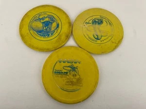 VTG Innova Champion PDGA Approved Golf Disc Lot Viper Cobra Birdie Used Yellow - Picture 1 of 8