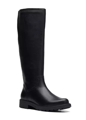 Clarks Ladies ORINOCO 2 RISE Black Leather Knee High Boots RRP £180 - Image 1 of 4
