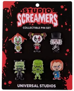 Universal Studios 2021 Halloween Horror Night Studio Screamers Collectible Pins. - Picture 1 of 10