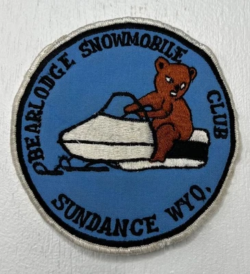 Bearlodge Snowmobile Club Vintage Jacket Patch Sundance Wyoming RARE - Image 1 of 3