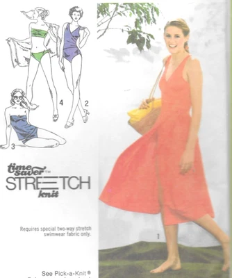 Vtg 1979 Simplicity 9005 Sz 5 7 9 Jr  Swimsuits Bikini & Front Wrap Skirt  UNCUT - Image 1 of 4