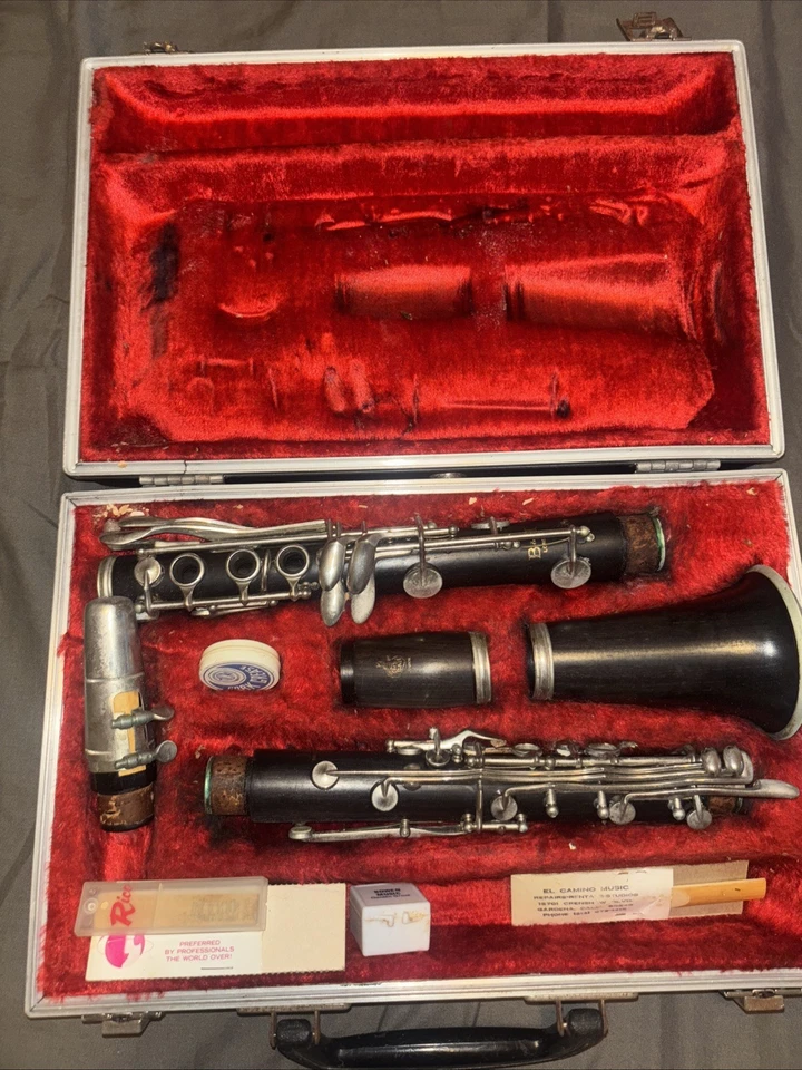 Vintage Boosey & Hawkes Wooden Clarinet w/ Original Case - Image 1 of 4
