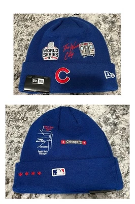 RARE New Era Chicago Cubs City Transit Beanie Hat Bulls Bears Blackhawks Sox - Image 1 of 3