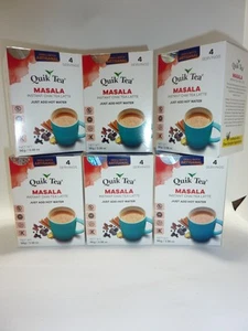 6 Boxes Quik Tea Masala Chai Tea Latte Instant Mix Packets Sealed NEW (24 Packs) - Picture 1 of 4