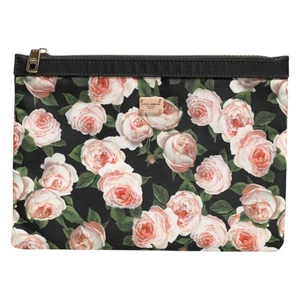 DOLCE & GABBANA Bag Multicolor Floral DG Plaque Clutch Women Pouch Borse 400usd - Picture 1 of 9