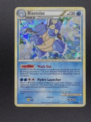 Blastoise Pokemon Unleashed 13 (Cracked Ice Holo) 013/095  Pokemon TCG - Image 1 of 2