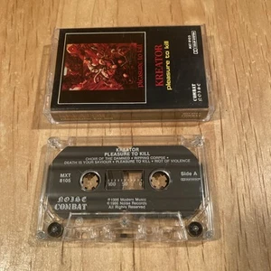 Kreator – Pleasure To Kill CASSETTE TAPE 1st US issue sodom destruction tankard - Picture 1 of 3