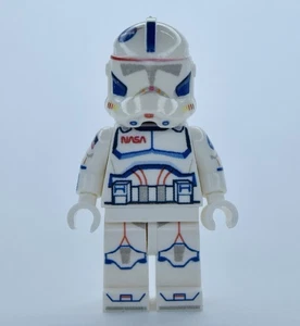 LEGO Star Wars NASA Clone Trooper Minifigura Personalizada - Exclusivo de RockettBricks - Imagen 1 de 4