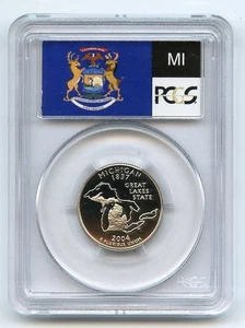 2004 S 25C Clad Michigan Quarter PCGS PR70DCAM - Picture 1 of 2