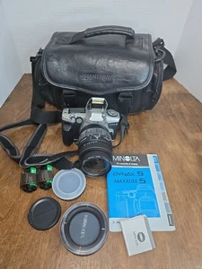 Minolta Maxxum 5 Camera, Filters, Bag, Instruction Book.  - Picture 1 of 18