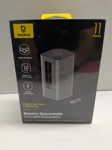 Baseus Spacemate 11 en 1 (WIN) USB-C Dock Triple 4K HDMI/DP 10Gbps PD100W NUEVO - Imagen 1 de 5