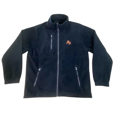 Chaqueta polar de crucero StormTech para hombre negra marrón logotipo de cabeza de caballo Foto 1 de 4