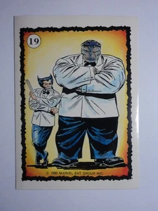 1990 COMIC BILDER: VIELFRASS " UNGEZÄHMT " STICKER KARTE # 19 - Bild 1 von 4