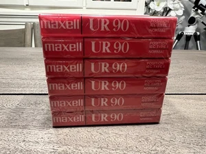 Confezione 6 Audiocassette Maxell UR 90 Bias Normale IEC Tipo1 - Nuove Sigillate - Foto 1 di 5