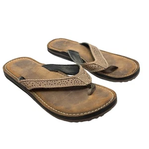 CLARKS Chanclas Sandalias Marrón Tanga Zapatos 10 - Imagen 1 de 16