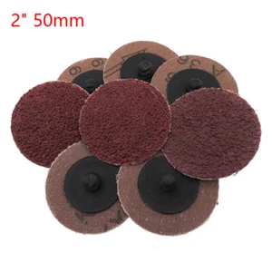 2" 50mm R Type Sand Discs Roll Lock Sanding Pad 24/36/40 Grit Abrasive Sandpaper - Picture 1 of 6