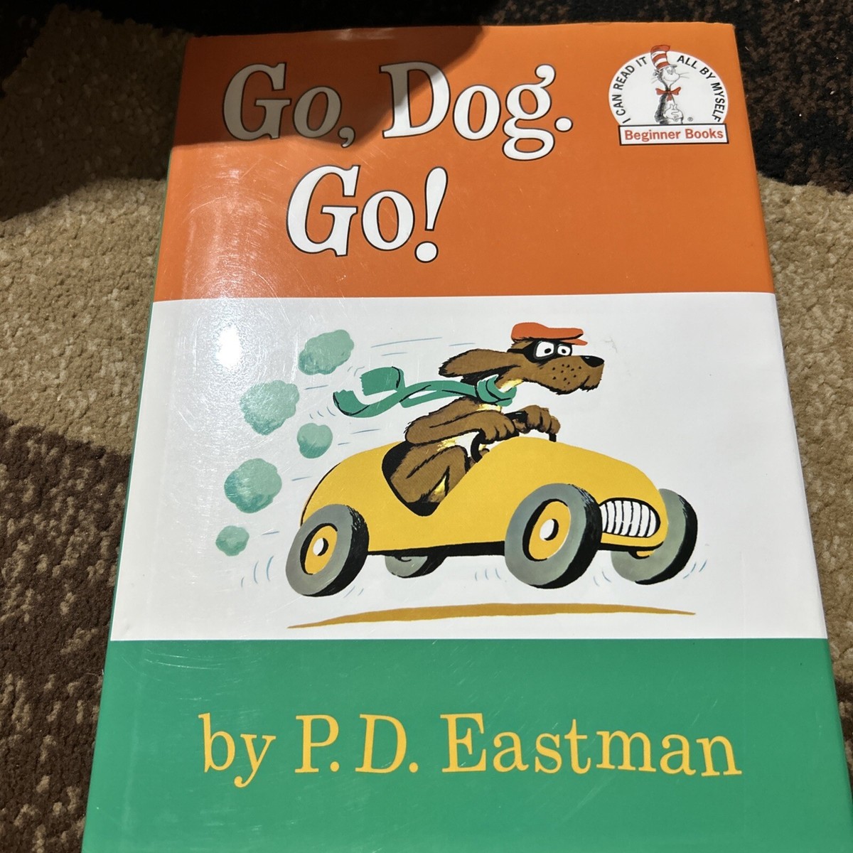 Women's T-Shirts [Out of Print] P.D. Eastman / Go, Dog. Go! Ringer Tee (White/Black) (Womens) P.D. Eastman — Out of Print