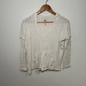 Billabong Women's Casual Beach Coverup Hoodie White XS - Picture 1 of 4