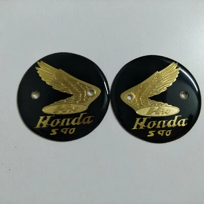 Par de orificios de perno emblema tanque gasolina HONDA S90 Cs90 90 Foto 1 de 4