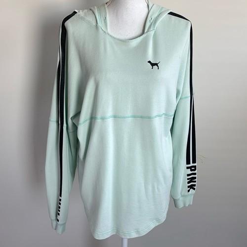 UNDERCOVER ROSA Victoria Secret Felpa con Cappuccio Donna Grande Leggera Verde Tè