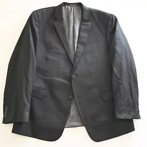 Armani Exchange 44R Black Stretch Wool Mens Suit Jacket Blazer Sport Coat - Picture 1 of 24