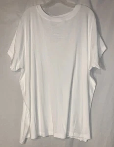 A New Day Women's Short Sleeve Slim Fit White Ribbed T-Shirt - Size 4X NWT - Picture 1 of 6