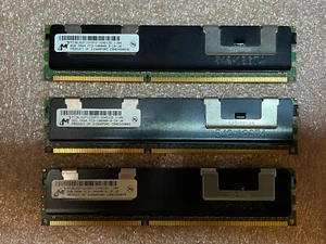 24GB (3x 8GB) * Micron MT36JSZF1G72PZ-1G4D1 8GB PC3-10600R DDR3-1333MHz ECC REG - Picture 1 of 5