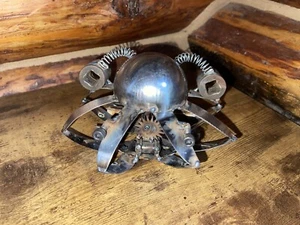 Rick And Morty - Spaceship Sculpture - 7” Wide - Steampunk- Metal Sculpture - Picture 1 of 13