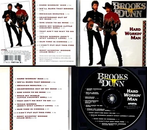 BROOKS & DUNN *VG+" "HARD WORKIN' MAN" 1993 US ARISTA CD - Picture 1 of 1