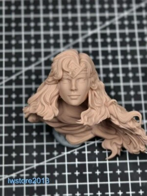 Cabeza esculpida 1:6 Mujer Maravilla Niña tallada para figura de acción femenina de 12" juguetes corporales Foto 1 de 4
