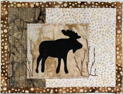 On The Trail Creations Moose and Willows Quilted Card Kit by Beret Nelson