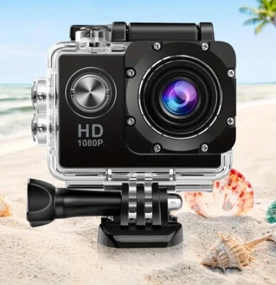 HD 1080P MJPEG 2 inch LCD IP68 30m Waterproof Sports Action Camera DVR New 2025 - Image 1 of 4