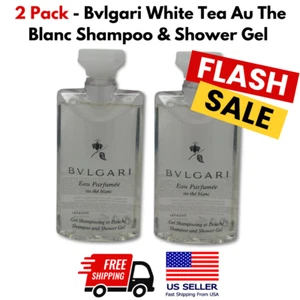 Bvlgari White Tea Au The Blanc Shampoo & Shower Gel - 2.5 oz - 2 Pack - Picture 1 of 1