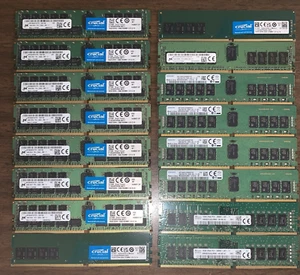 Lot of 16 Hynix Samsung Micron 16GB PC4-2666V DDR4 RAM ECC Server Memory 256GB - Picture 1 of 5