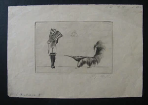 RICHARD MÜLLER, 1874 - 1954 " UNA RICHIESTA II " ACQUAFORTE 1922 firmata - Foto 1 di 4