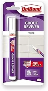 Unibond Grout Reviver Pen, White Grout Pen for Bathroom Grout Joints, Easy to Us - Picture 1 of 5