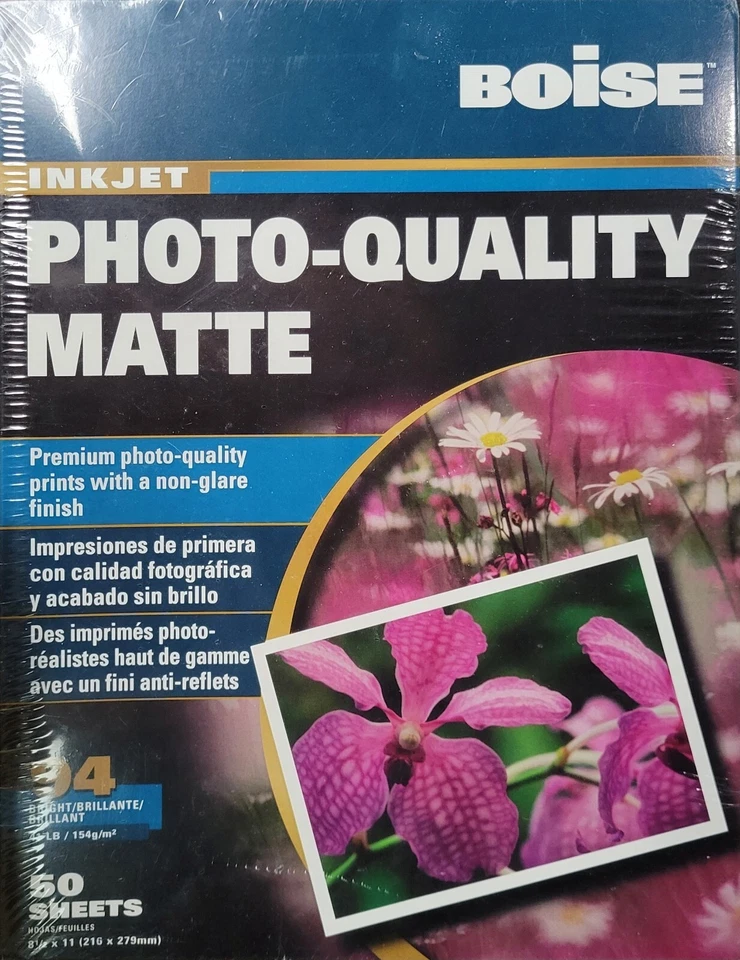 BOISE Inkjet 50 Premium Photo Quality Matte Prints / Sheets 8.5" x 11" - Image 1 of 1