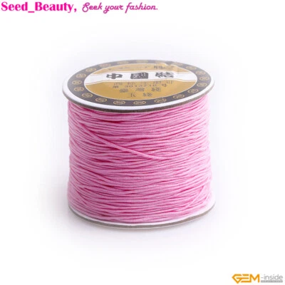 0.8mm Chinese Knotting Nylon Thread Handcraft Braid Rattail Cord Rope 120 Meter - Image 1 of 4