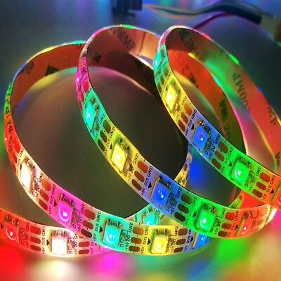 Wholesale WS2812B 5V 5050 RGB LED Strip 1-20M 60-1200 Led Individual Addressable - Image 1 of 4