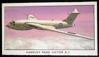HANDLEY PAGE VICTOR B2   RAF Strategic Jet Bomber  Vintage 1963 Card  AD15MS