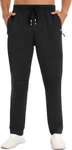 Mens Tracksuit Bottoms Breathable Zip Pocket Elasticated Waist Size Large TRB001 - Picture 1 of 6