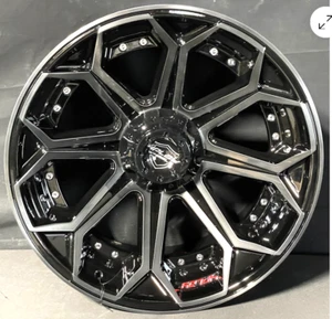 22 x12" Gloss Black 4 Play 4P80 Rims fits LIFTED 2024 RAM 1500 TRX 6X5.5 -44 - Picture 1 of 1