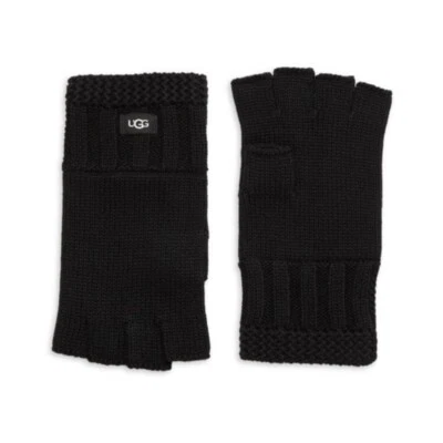 GUANTES UGG MUJER PUNTO SIN DEDOS NEGROS OS NUEVOS CON ETIQUETAS Foto 1 de 4